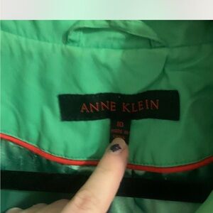 Anne Klein Vibrant Green Outerwear